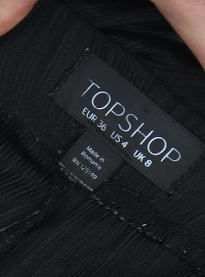 Topshop Women's Black Trousers Size 8