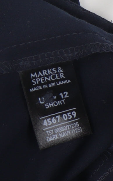 Womens UK Size 12 Marks and Spencer   Blue Trousers