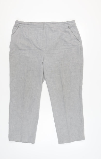 Womens UK Size 16 Wardrobe Regular Fit Workwear Business Grey Trousers