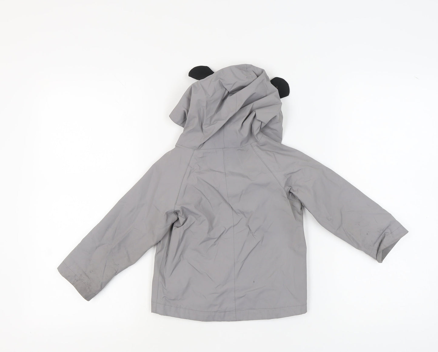 Regatta Boys Grey Hooded Rain Coat 4 Years