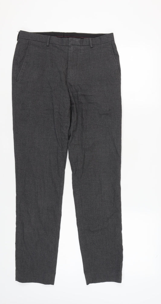 Burton Menswear Grey Skinny Trousers Men 30R