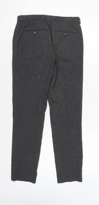 Burton Menswear Grey Skinny Trousers Men 30R