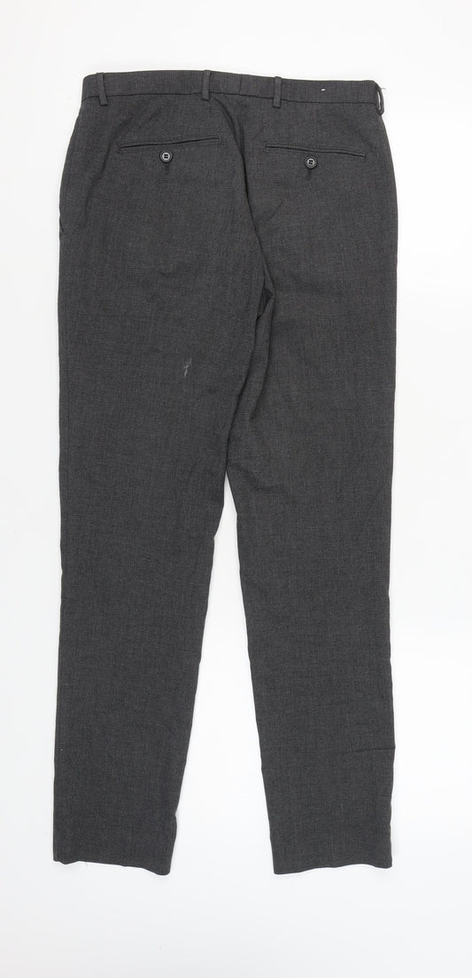 Burton Menswear Grey Skinny Trousers Men 30R