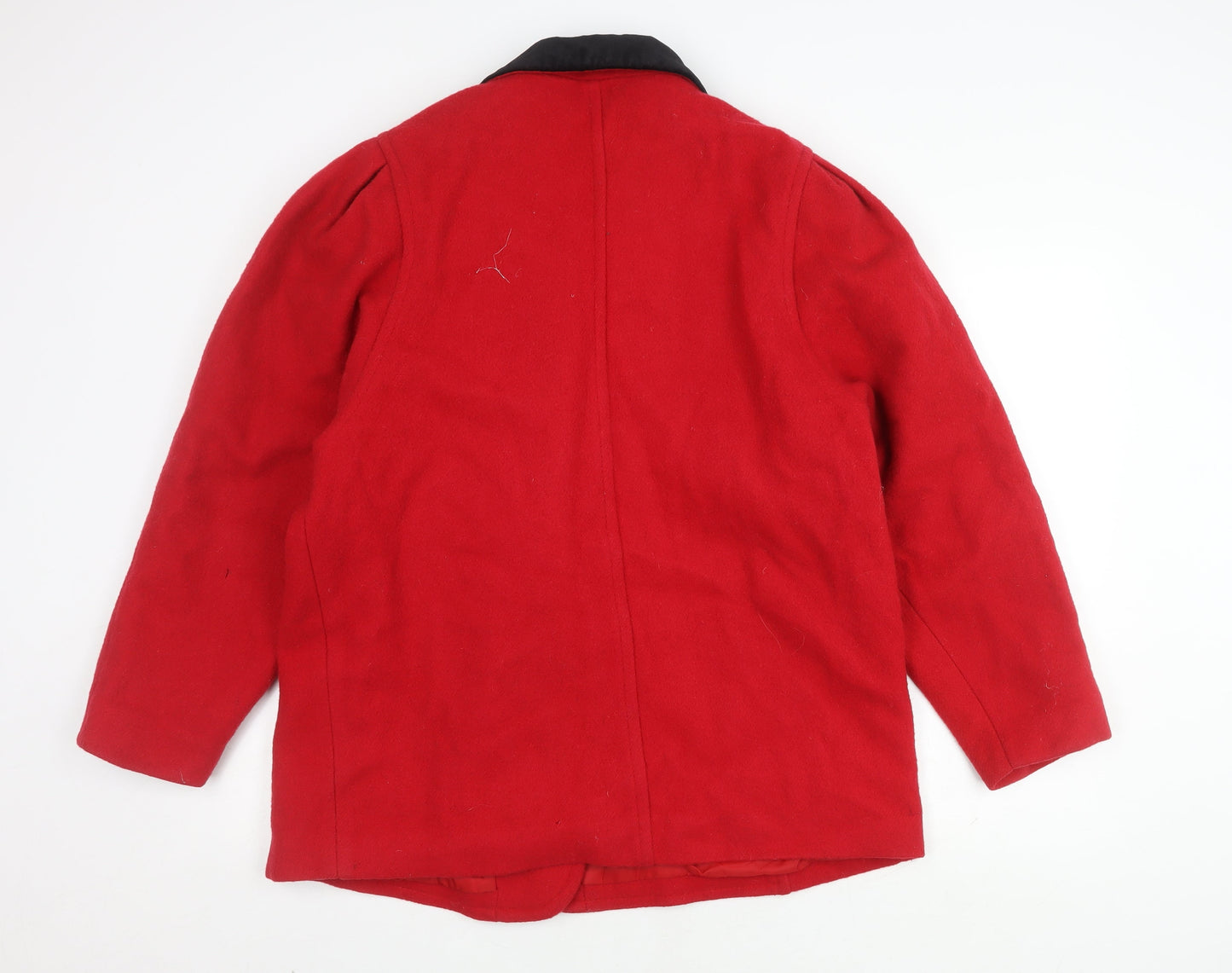 TopCoat Women's Red Wool Overcoat Size 16
