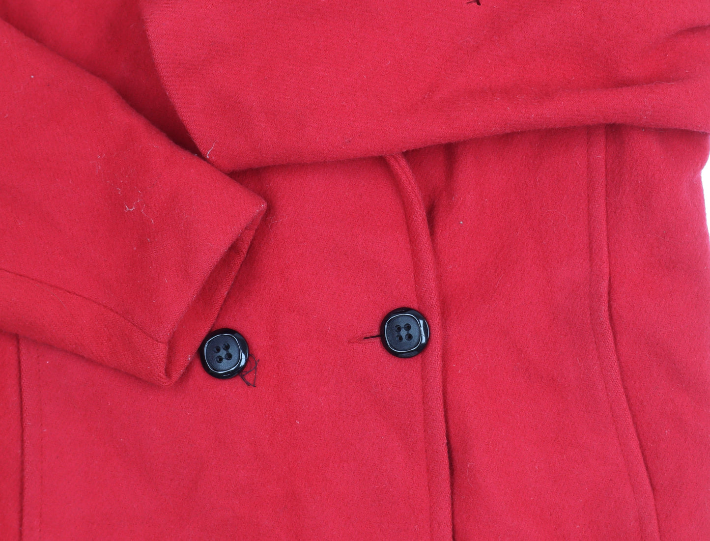 TopCoat Women's Red Wool Overcoat Size 16