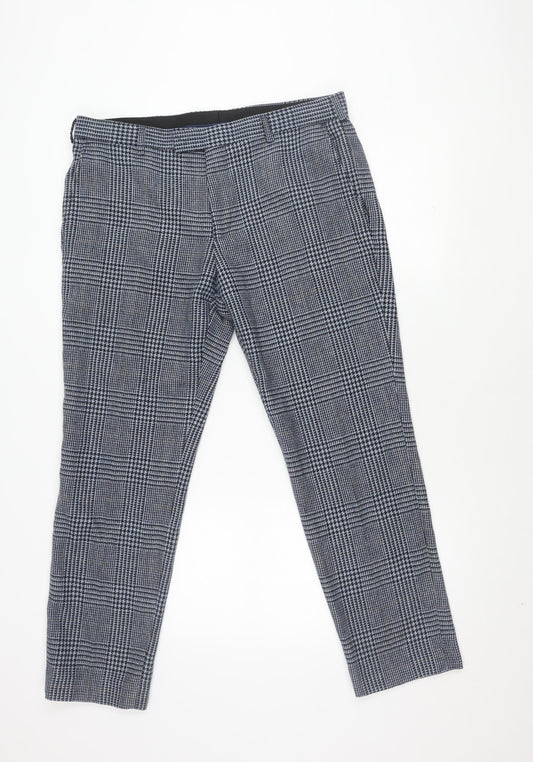 Moss 1851 Men's Multicoloured Check Trousers 36