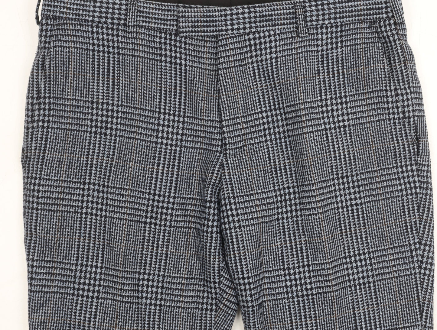 Moss 1851 Men's Multicoloured Check Trousers 36