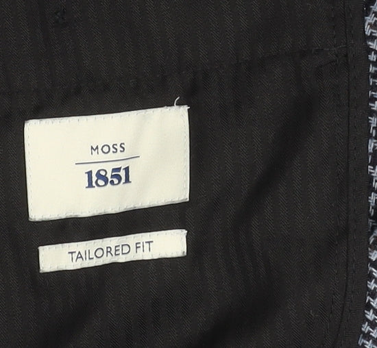 Moss 1851 Men's Multicoloured Check Trousers 36