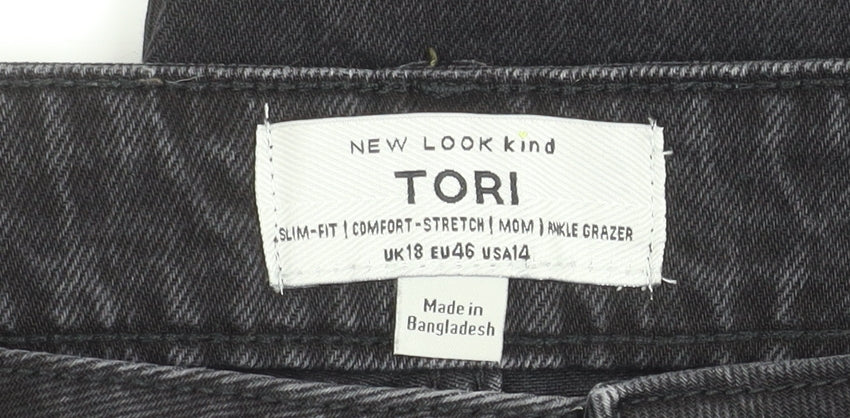 New Look Women's Black Slim Ankle Jeans Size 18