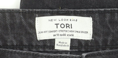 New Look Women's Black Slim Ankle Jeans Size 18