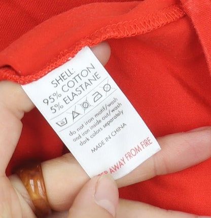 Womens UK Size 10 Team GB Red Basic T-Shirt