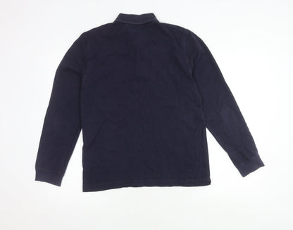 Lacoste Men's Slim Fit Blue Polo Shirt M Long Sleeve