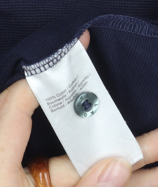 Lacoste Men's Slim Fit Blue Polo Shirt M Long Sleeve