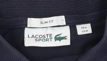 Lacoste Men's Slim Fit Blue Polo Shirt M Long Sleeve