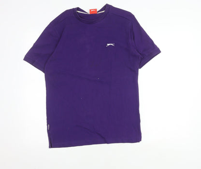 Slazenger Men's Purple Crew Neck T-Shirt, Size S