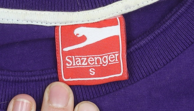 Slazenger Men's Purple Crew Neck T-Shirt, Size S