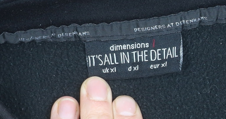 Mens UK Size XL Debenhams Black Soft Shell