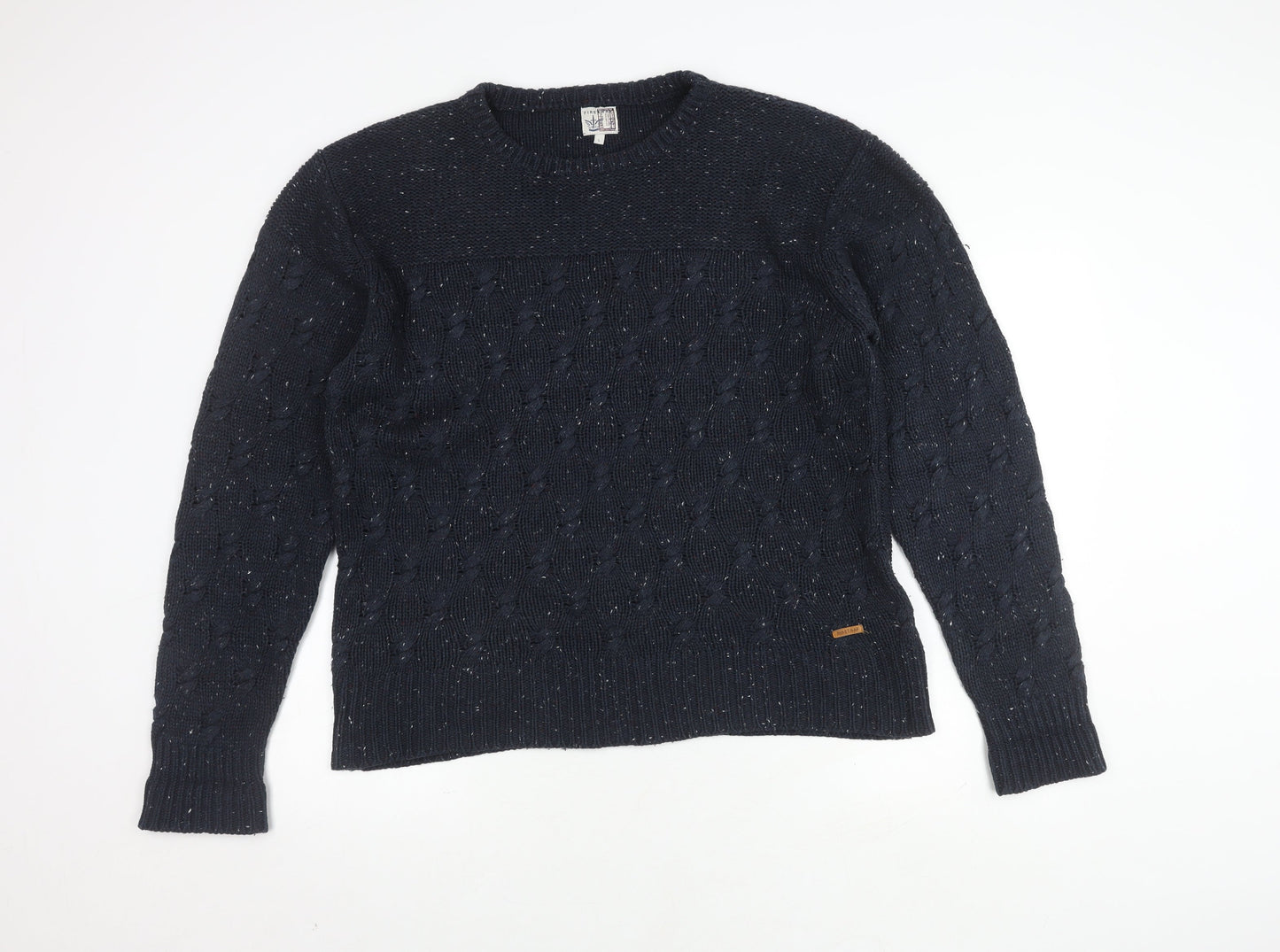 Firetrap Men's Blue Crew Neck Pullover Jumper L