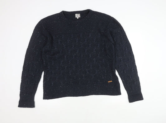 Firetrap Men's Blue Crew Neck Pullover Jumper L