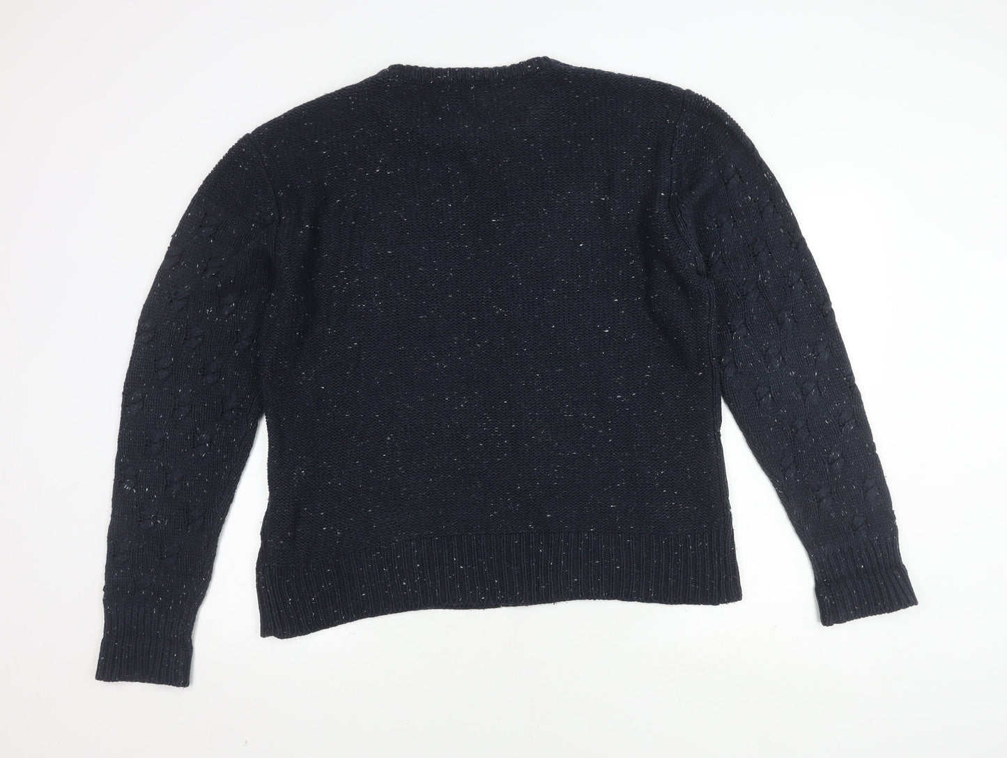 Firetrap Men's Blue Crew Neck Pullover Jumper L