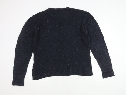 Firetrap Men's Blue Crew Neck Pullover Jumper L