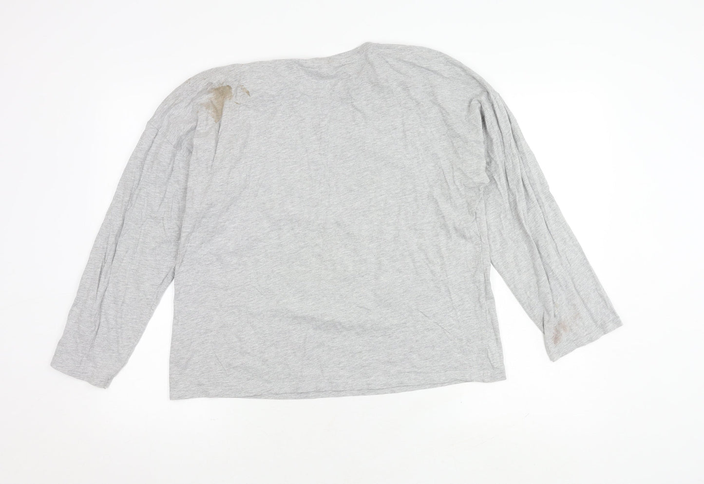 Disney Grey Women's L Long Sleeve Christmas Top