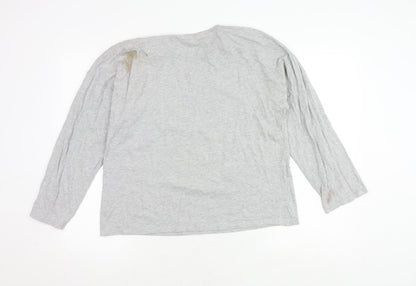Disney Grey Women's L Long Sleeve Christmas Top