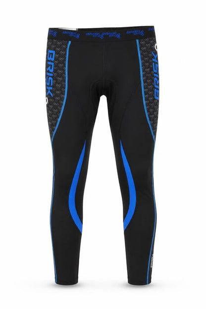 Mens UK Size XL Brisk Bike Slim Fit Compression Black Leggings