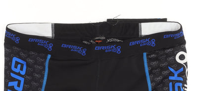 Brisk Bike Men's XL Black Compression Leggings