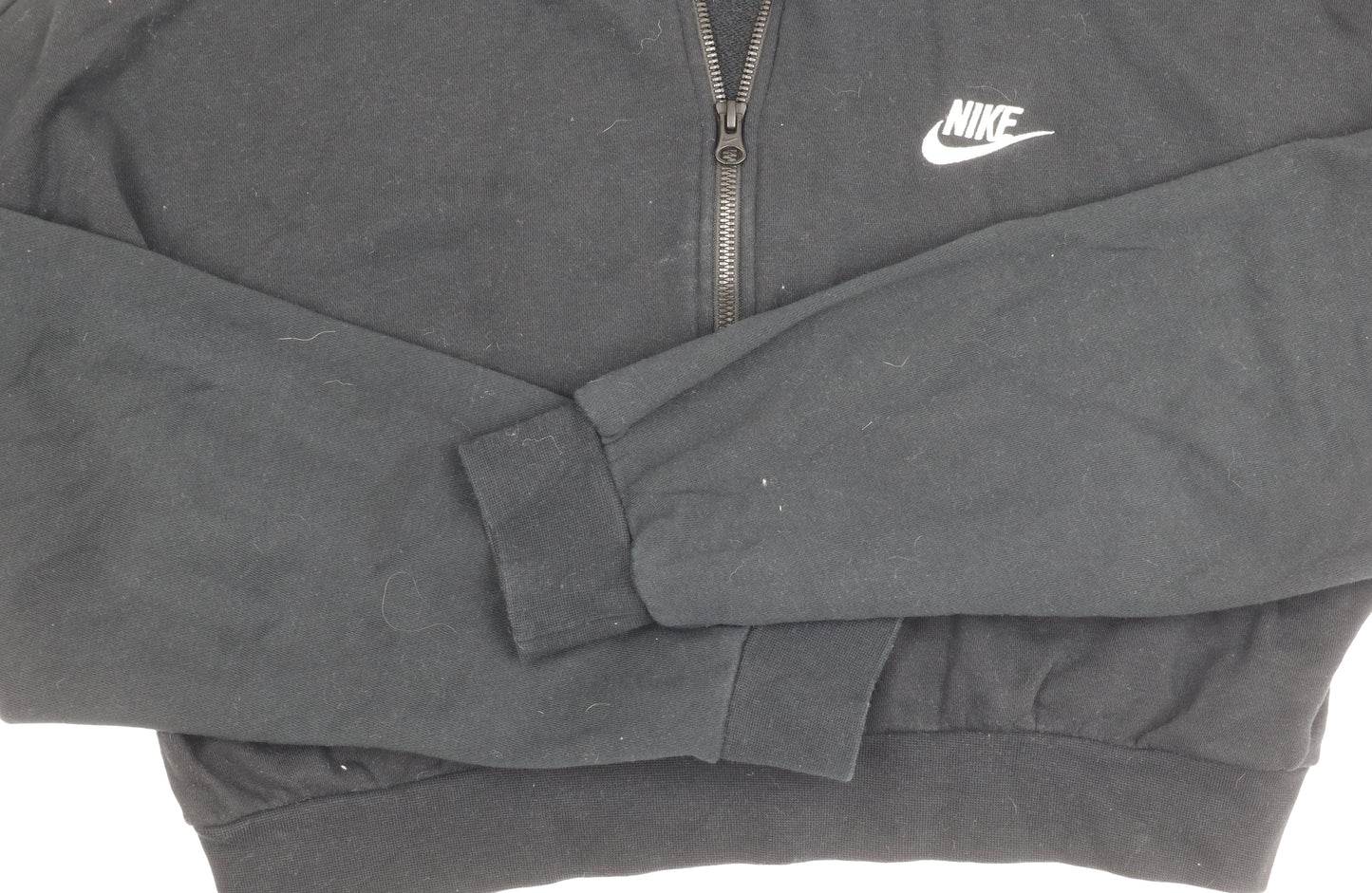 Nike Women's Black Hoodie Medium Full Zip Lightweight