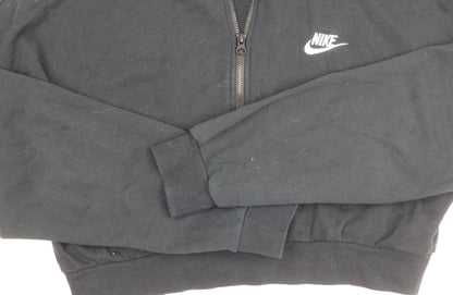 Nike Women's Black Hoodie Medium Full Zip Lightweight