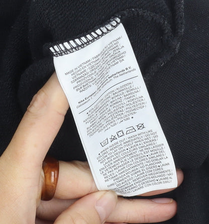 Nike Women's Black Hoodie Medium Full Zip Lightweight