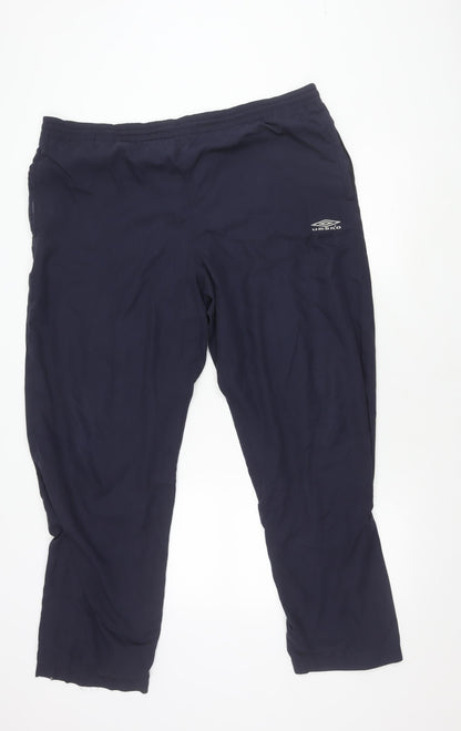 Umbro Men's Black Track Pants L - Gym Training Sportswear