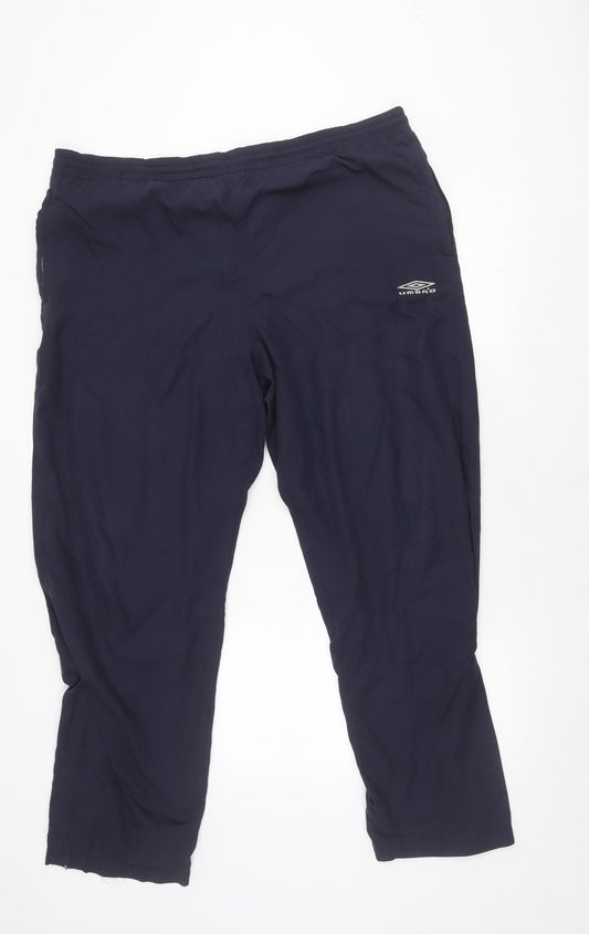 Umbro Men's Black Track Pants L - Gym Training Sportswear