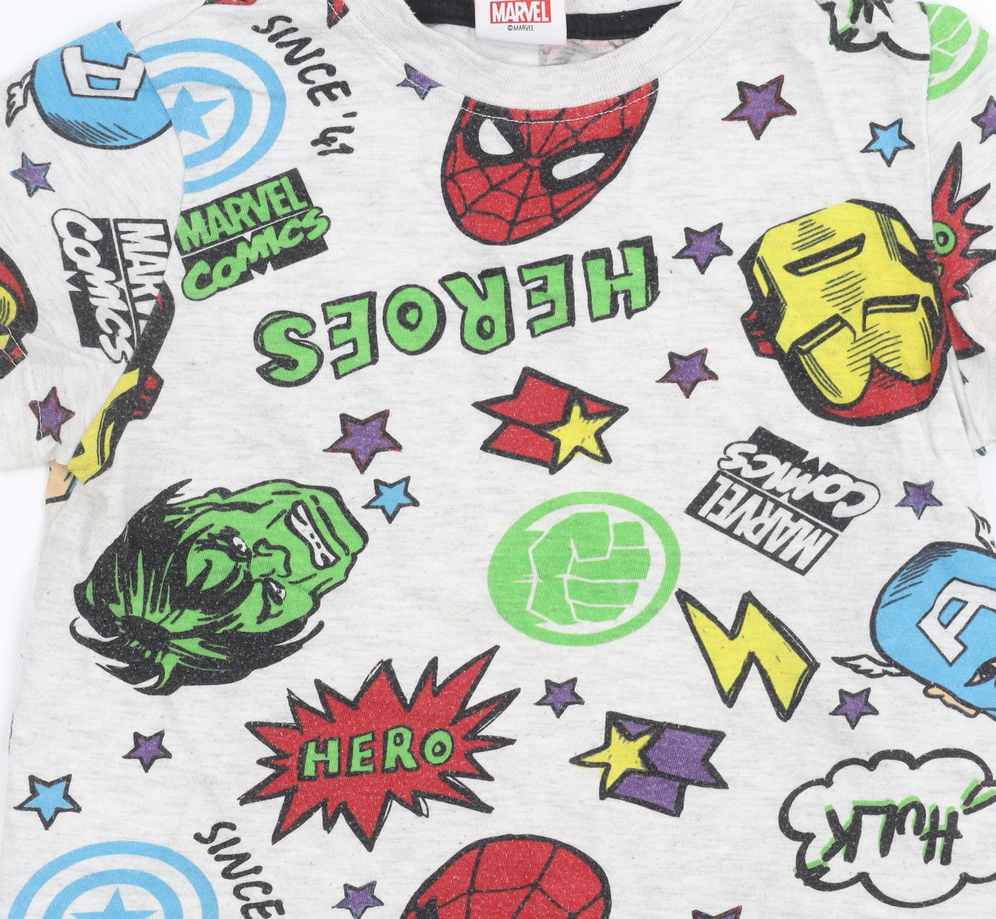 Marvel Comics Boys' Multicoloured T-Shirt 4-5 Years
