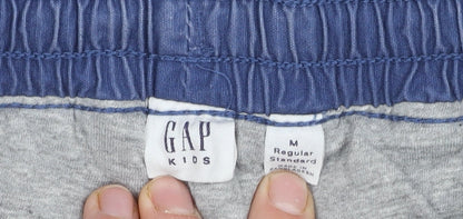 Gap Girls Blue Jogger Trousers - M, Casual Elastic Waist