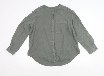 Womens UK Size 14 Marks and Spencer Green  Button-Up