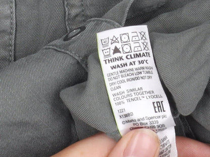 Womens UK Size 14 Marks and Spencer Green  Button-Up