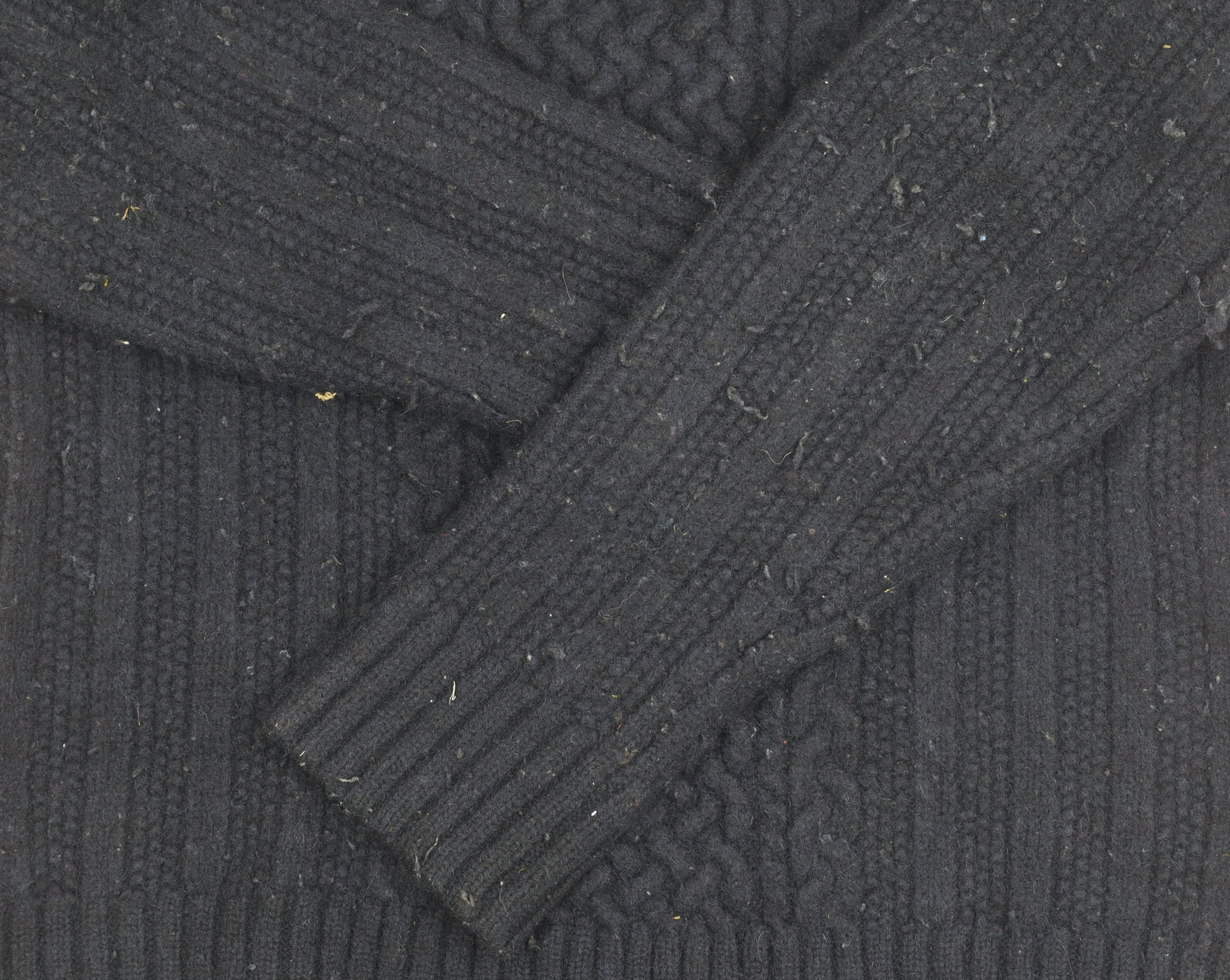 FatFace Men's Black Wool Pullover Jumper Size L