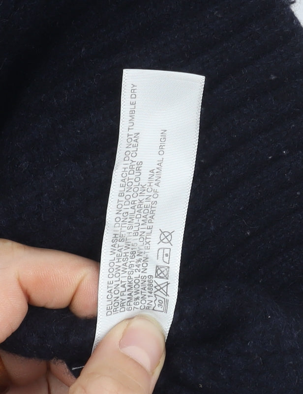 FatFace Men's Black Wool Pullover Jumper Size L