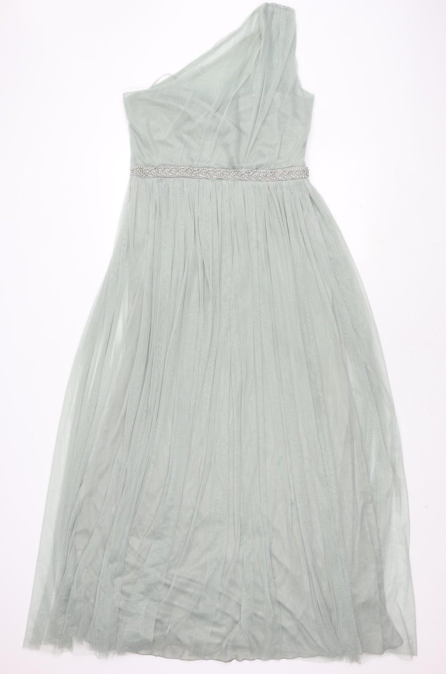 Anaya Women’s Green Formal Long Off the Shoulder Dress