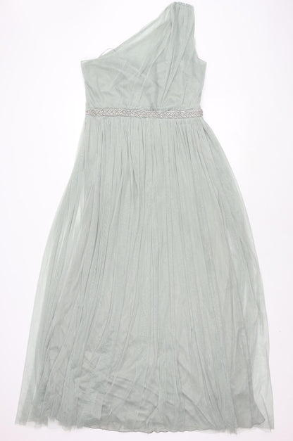 Anaya Women’s Green Formal Long Off the Shoulder Dress