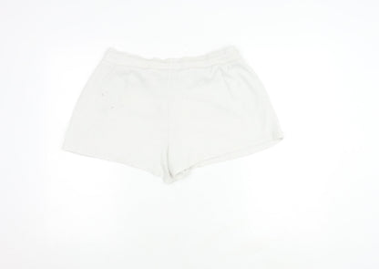 Disney Women's Mickey Mouse Sleep Shorts White L