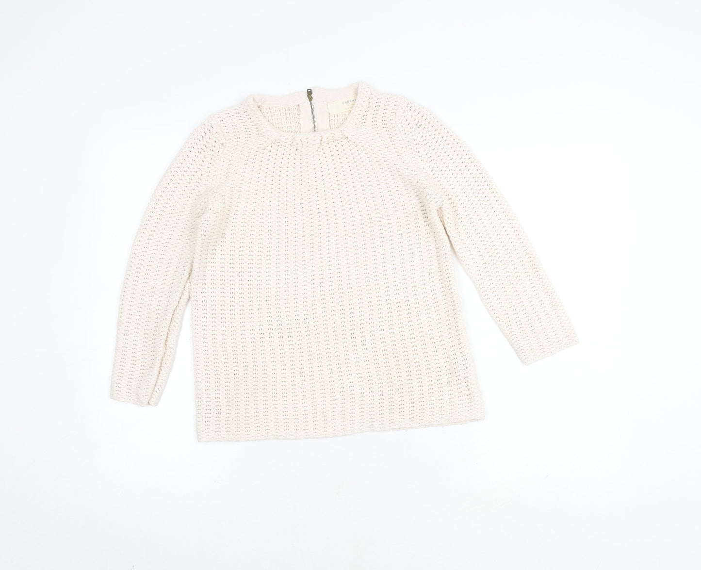 Womens UK Size S Zara Ivory  Jumper
