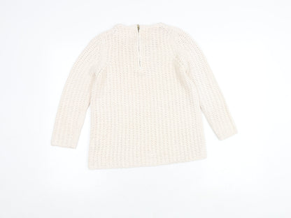Womens UK Size S Zara Ivory  Jumper