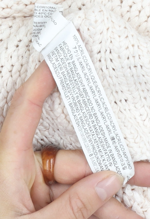 Womens UK Size S Zara Ivory  Jumper