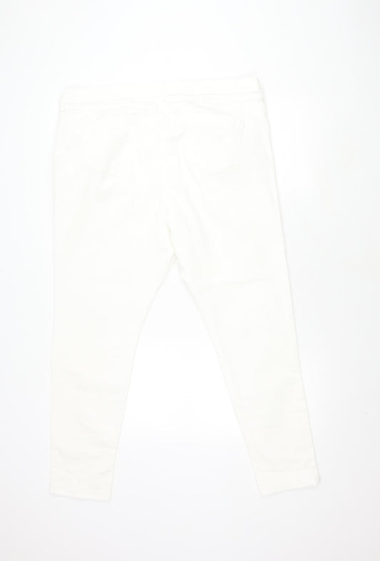 Womens UK Size 22 Marks and Spencer Regular Fit  Ivory Jeans