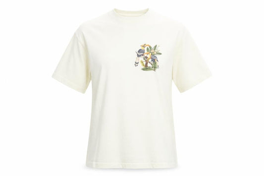Front view of Out of Context Ivory T-Shirt unisex medium nature