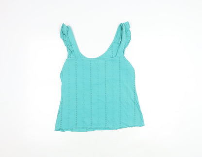 Womens UK Size 14 Marks and Spencer Green Camisole Blouse