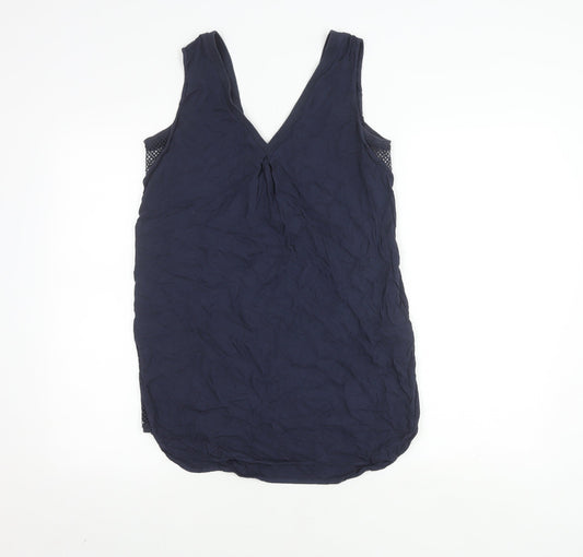 Womens UK Size 10 Warehouse Blue  Blouse